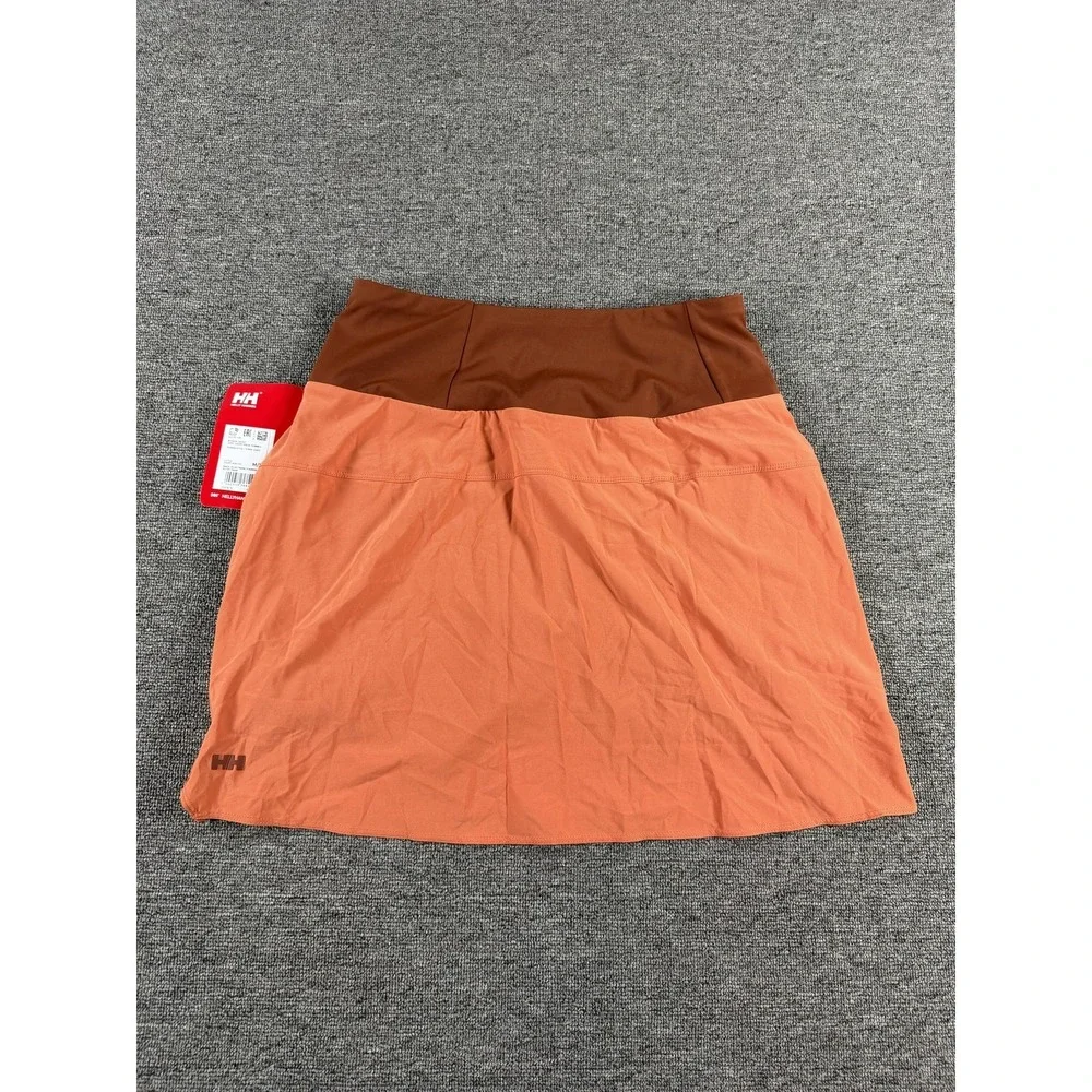 Helly Hansen Rask Skort Womens‎ Medium Orange Terracotta Stretch Hiking Athletic
